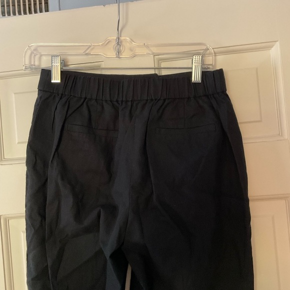 J.Crew Linen-cotton blend sailor pant Black Size 2 NWT Capsule Wardrobe Staple - Picture 8 of 11